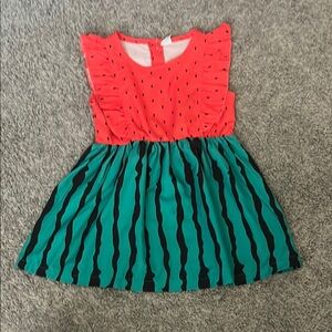 Shein watermelon dress 18-24 months euc